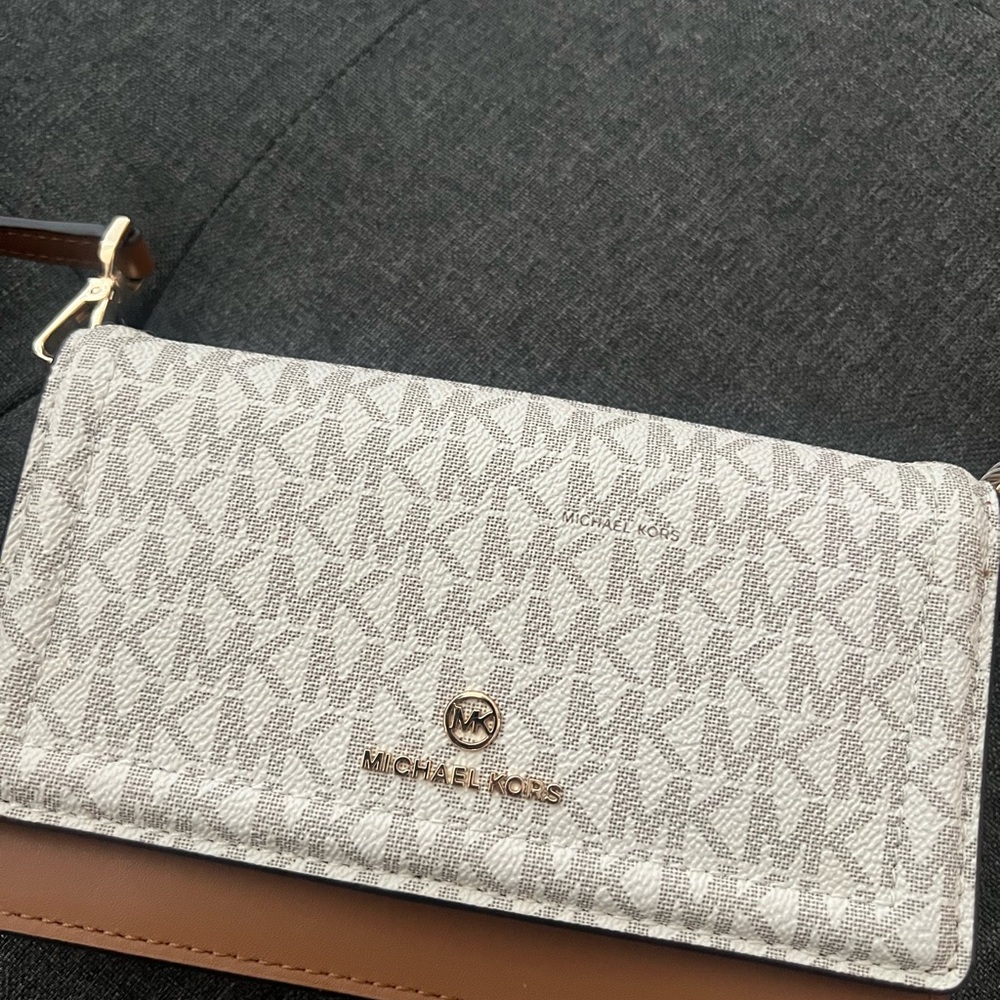 Michael Kors Gray and Brown Women's Bag